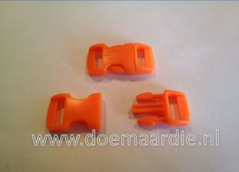 Buckle mini, klikgesp, oranje, doorvoer 11 mm