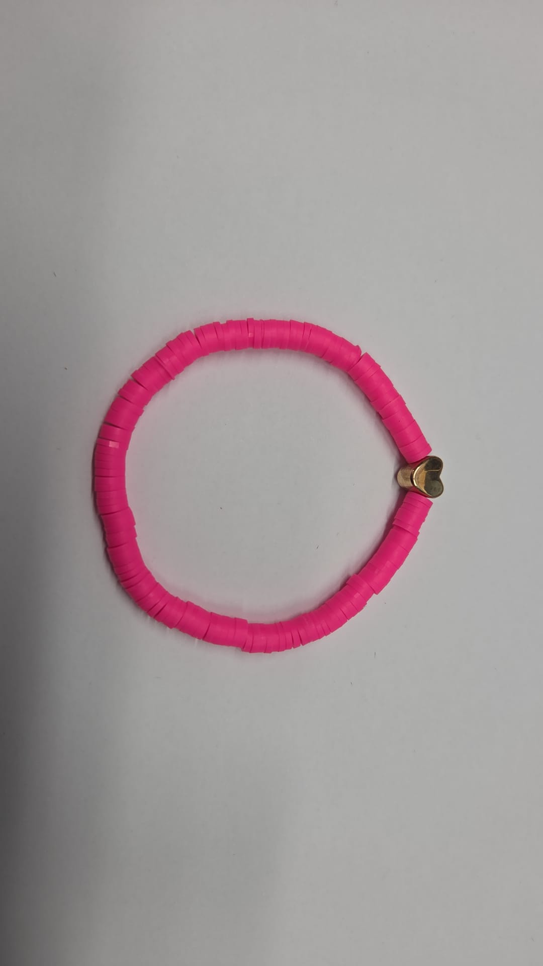 Rek armband, fel roze