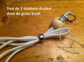 Kerst engeltjes van paracord maken.