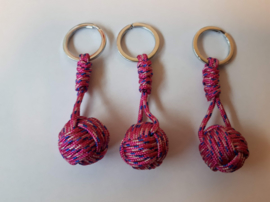 Monkey fist mini fuchsia roze mix, 21 mm