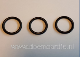 O ring Zwart, 15 mm dikte 3 mm, vanaf 15 cent