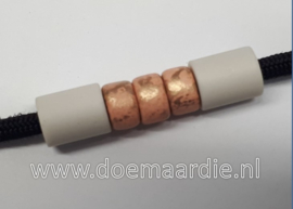 Grieks keramiek, Peach pink gold spot, gat ong 4,0 mm