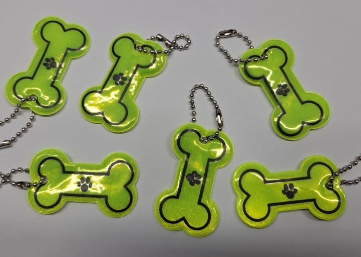 Reflecterend botje sleutelhanger