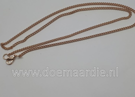 Ketting 24 cm, totaal 48 cm, goudkleurig