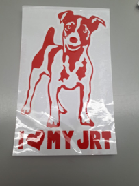 Jack Russel sticker, verschillende kleuren