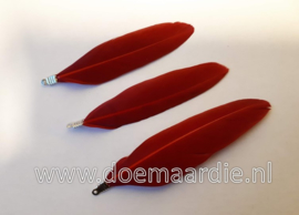 Rood veertje, per 20 stuks