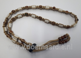 Kraaltjes, bruin beige goud, per 10, gat 5 mm