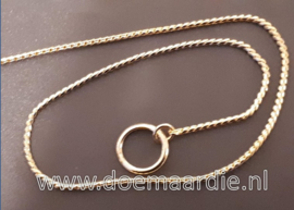 Show halsband, snake ketting. gold, verschillende maten