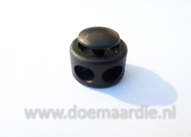 Stopper zwart, gaten: 5,5 bij 4 mm