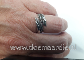 Engelen vleugel ring, zilver