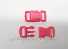 Buckle , klikgesp, small, roze, doorvoer 10 mm