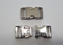 Silver buckle, doorvoer 16 mm