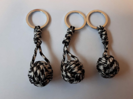 Monkey fist mini zwart wit, 21 mm