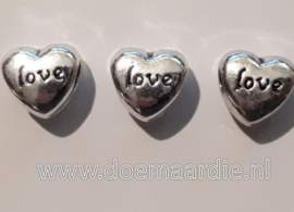 Groot gat hart met love, gat 4,5 mm