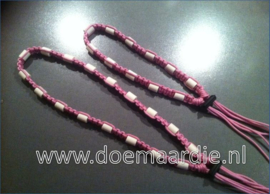 Keramiek teken halsband, origineel paracord type 1