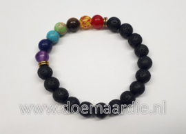 Rainbow chakra armband