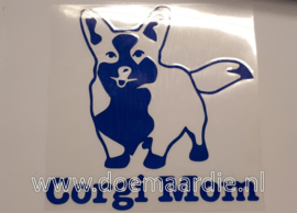 Corgi mom sticker.