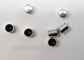 DQ Metalen koord eind. Zilver, 3 mm