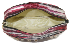 Bohemian bag, geweven, bordeaux purple met schelpen