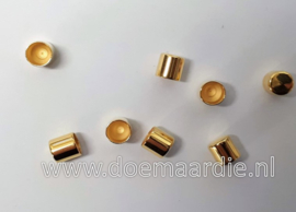 DQ Metalen koord eind. Gold, 5 mm