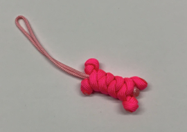 Sleutelhanger botje, fel roze