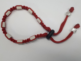 Tekenhalsband 27 cm. Rood, type 1