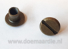 Boekschroef per stuk of per 10, antiek messing 10 bij 6 mm