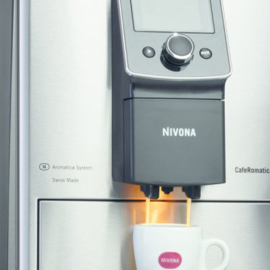 Nivona CafeRomatica  NICR820 Espressomachine Zwart Chroom incl 2kg koffie t.w.v. € 50