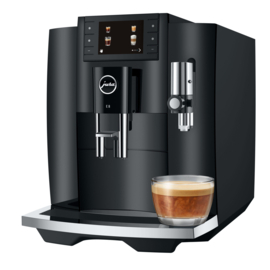 JURA E8 Piano Black (EC) met gratis koffiebonen t.w.v. € 78