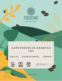 Cafeïnevrije Arabica uit Peru BIO