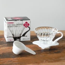 Hario V60 Glass Dripper 01 White