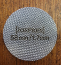 Joefrex	puck screen RVS 1,7mm dikte,	58mm