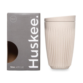 Huskee Cup & Lid - 12oz/36cl - Natural