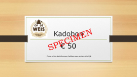 Kadobon € 50
