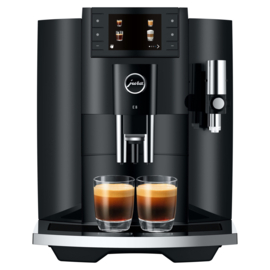 JURA E8 Piano Black (EC) met gratis koffiebonen t.w.v. € 78