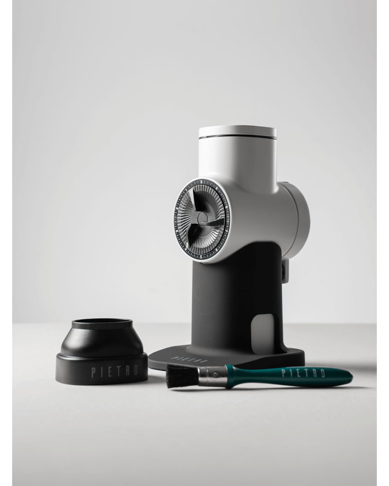 Pietro MultiPurpose grinder (B-Model Burrs) Arctic White incl Add on pack
