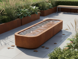 Watertafel 'Alessandro' 300x100x40 cm incl. ledverlichting & pomp