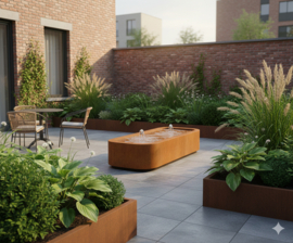 Watertafel 'Alessandro' 200x80x40 cm incl. ledverlichting & pomp