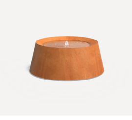 Watertafel 'Magma' cortenstaal Ø100xH40 cm  incl. ledverlichting & pomp