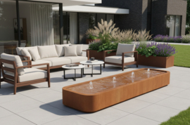 Watertafel 'Alessandro' 400x100x40 cm incl. ledverlichting & pomp