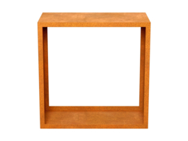 Cortenstaal houtopslag  'Silvio 1' L75.4 × D40 × H75.4