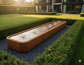 Watertafel 'Alessandro' 600x100x40 cm incl. ledverlichting & pomp