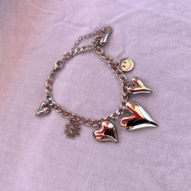 BEDEL ARMBAND LOVE & SMILE - STAINLESS STEEL
