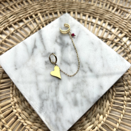 OORBEL & EARCUFF - GOLD PLATED