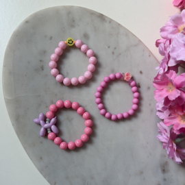 KINDER ARMBANDJE SCHELPJE - ROZE KIDS