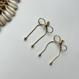 OORBELLEN STRIKJES - GOLD PLATED