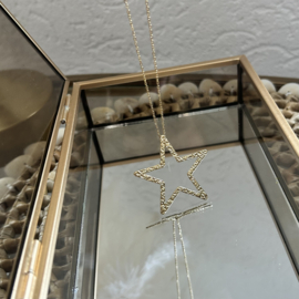 KETTING GROTE STER - GOLD PLATED