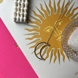 KETTING HALVE MAAN - GOLD PLATED