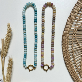 KETTING NATUURSTENEN - MULTI