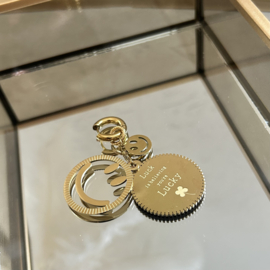 STATEMENT OORBELLEN LUCK  - GOLD PLATED